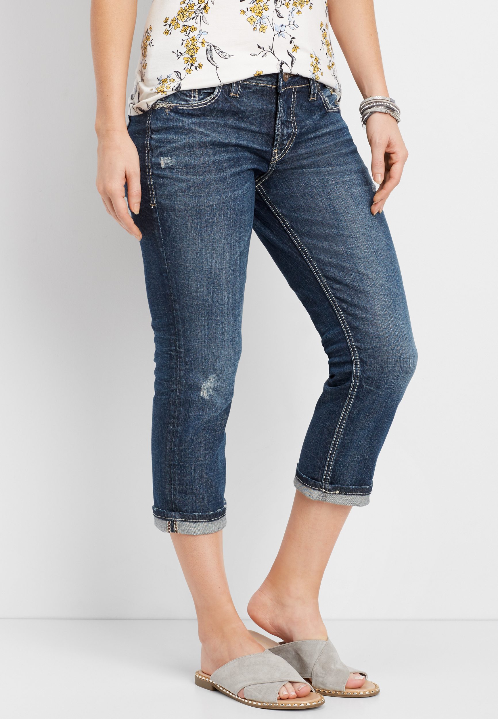 silver trouser jeans