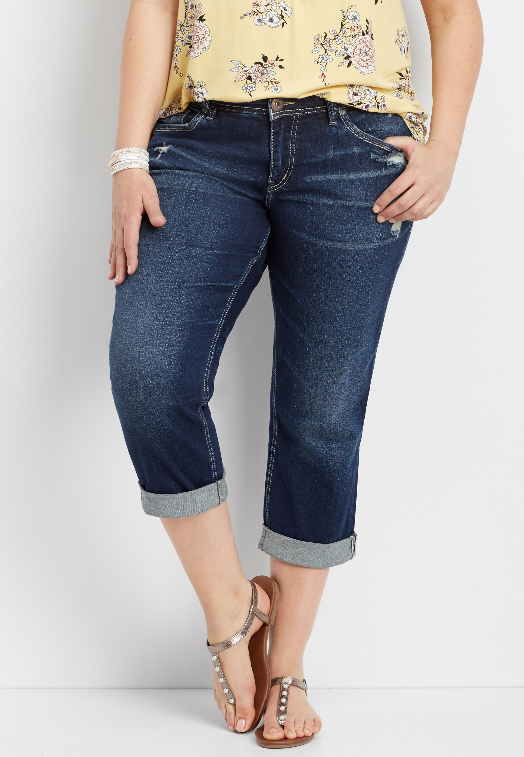 silver capri pants