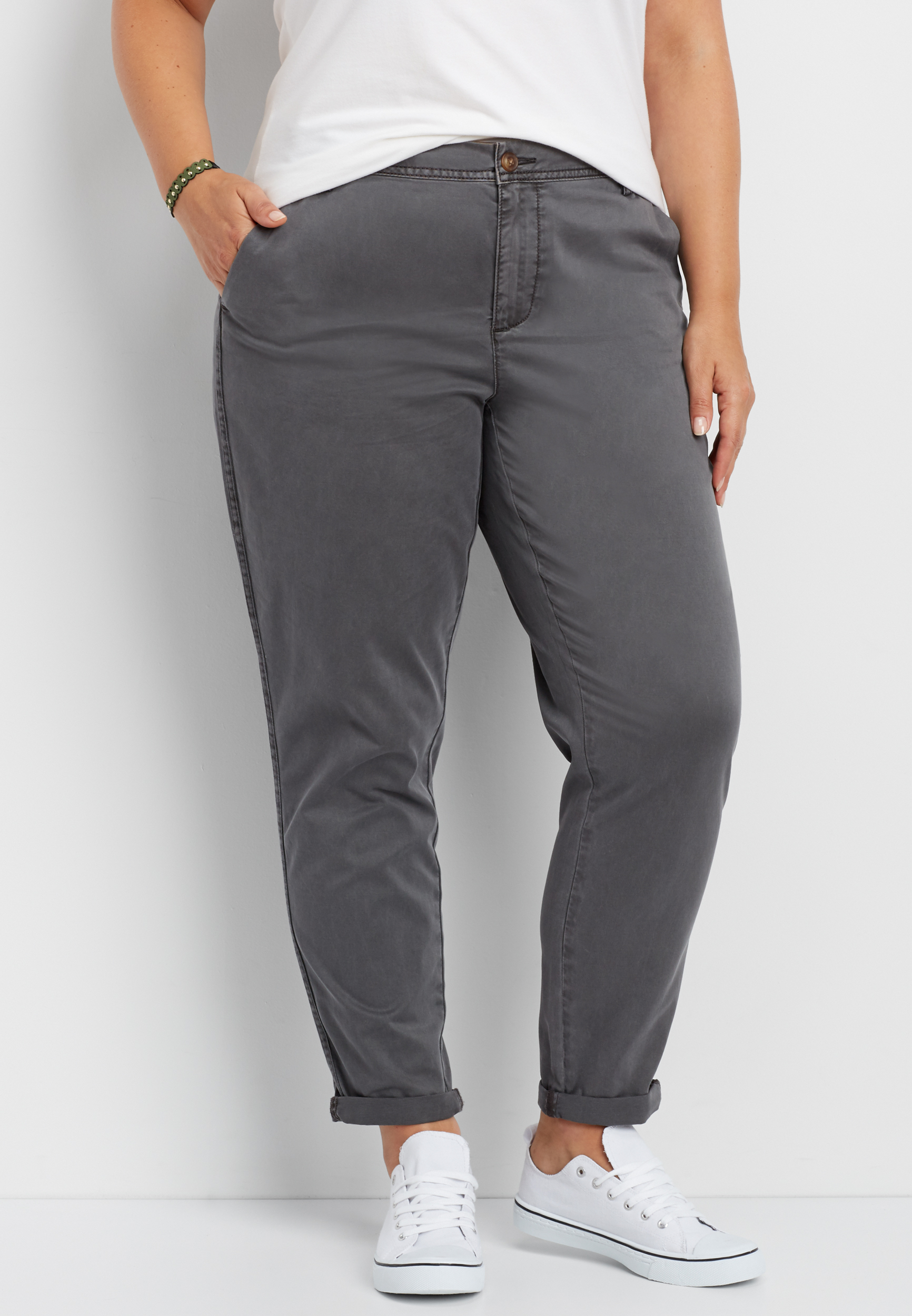 Slouchy Chino Ankle Pant