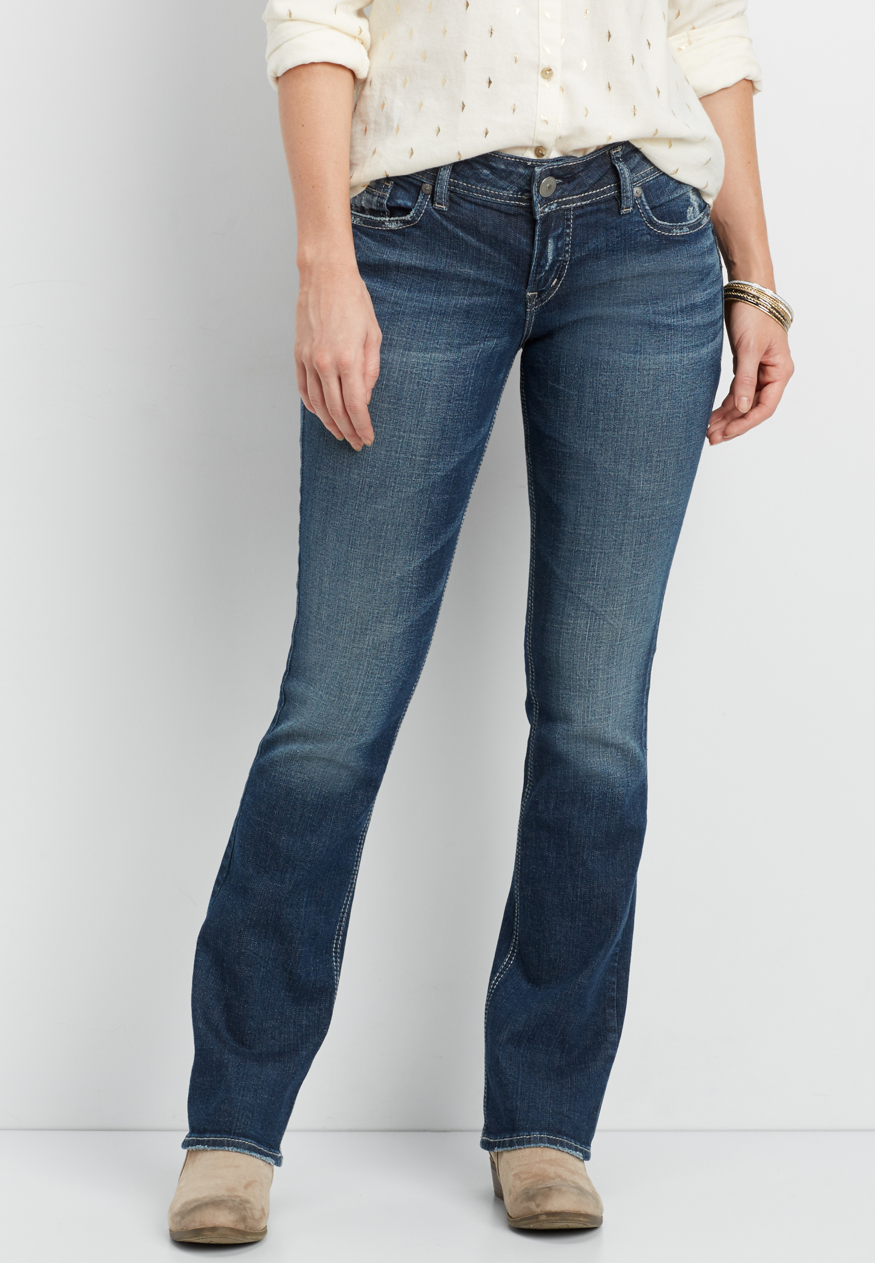 silver trouser jeans