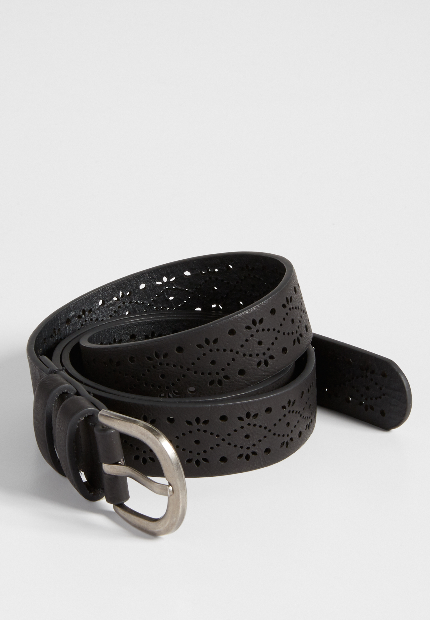 Maurices Plus Size Perforated Faux Leather Belt