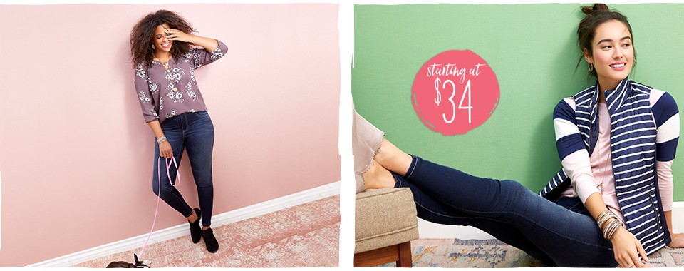 jeggings starting at $34
