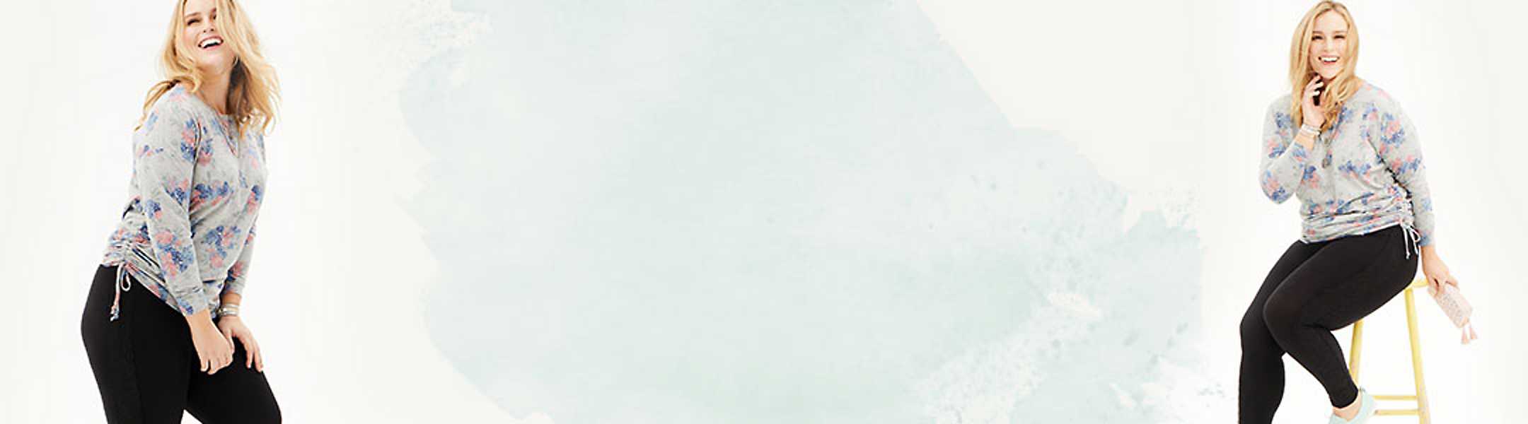 Plus Size Leggings and Yoga Pants Printed Leggings FleeceLined